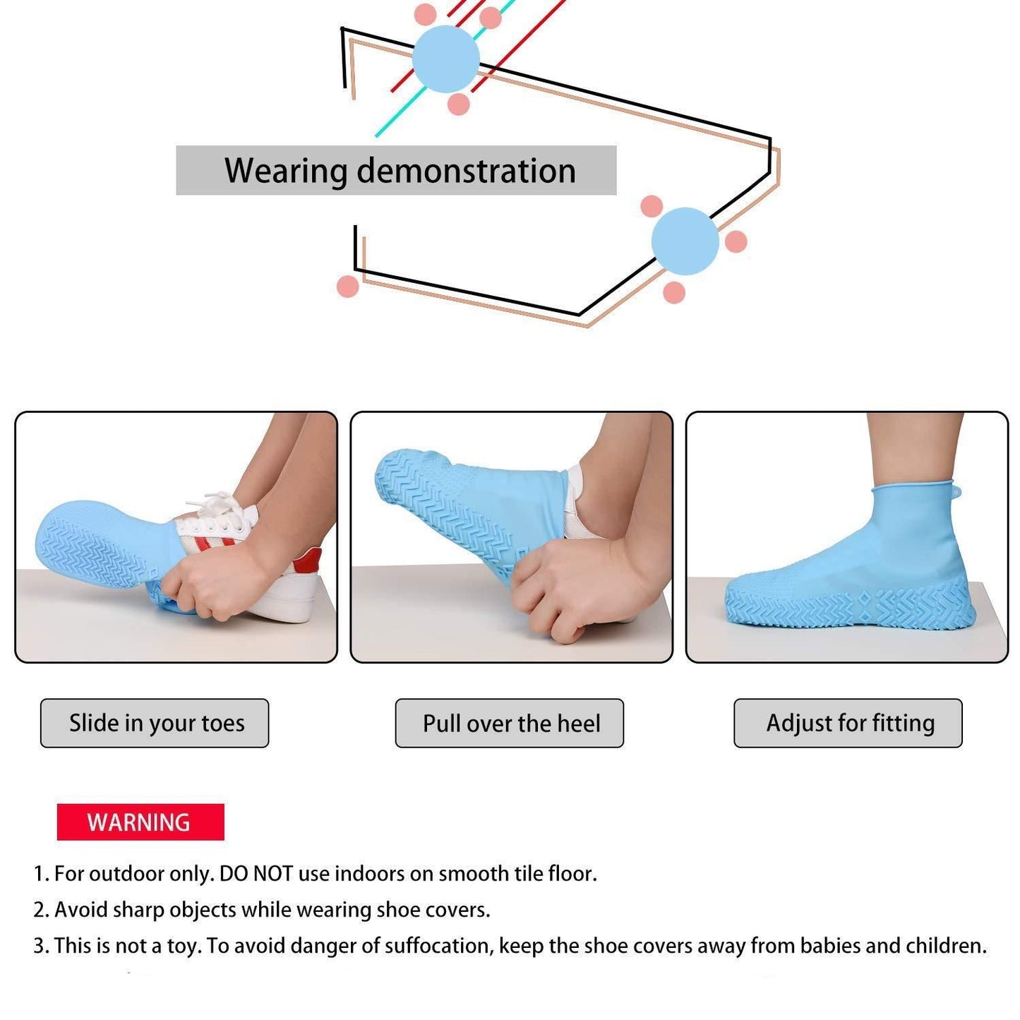 Reusable Silicone Shoe Covers