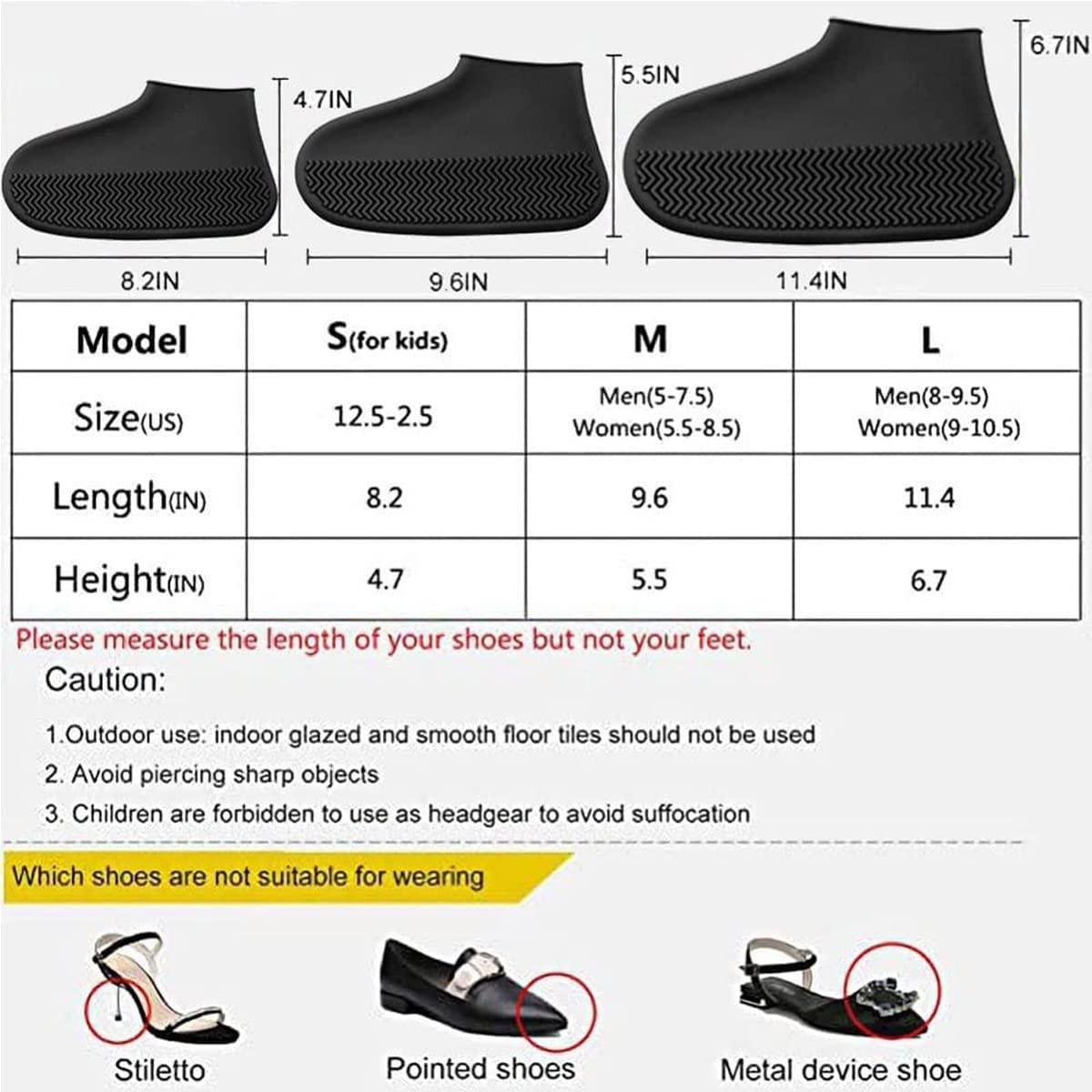 Reusable Silicone Shoe Covers