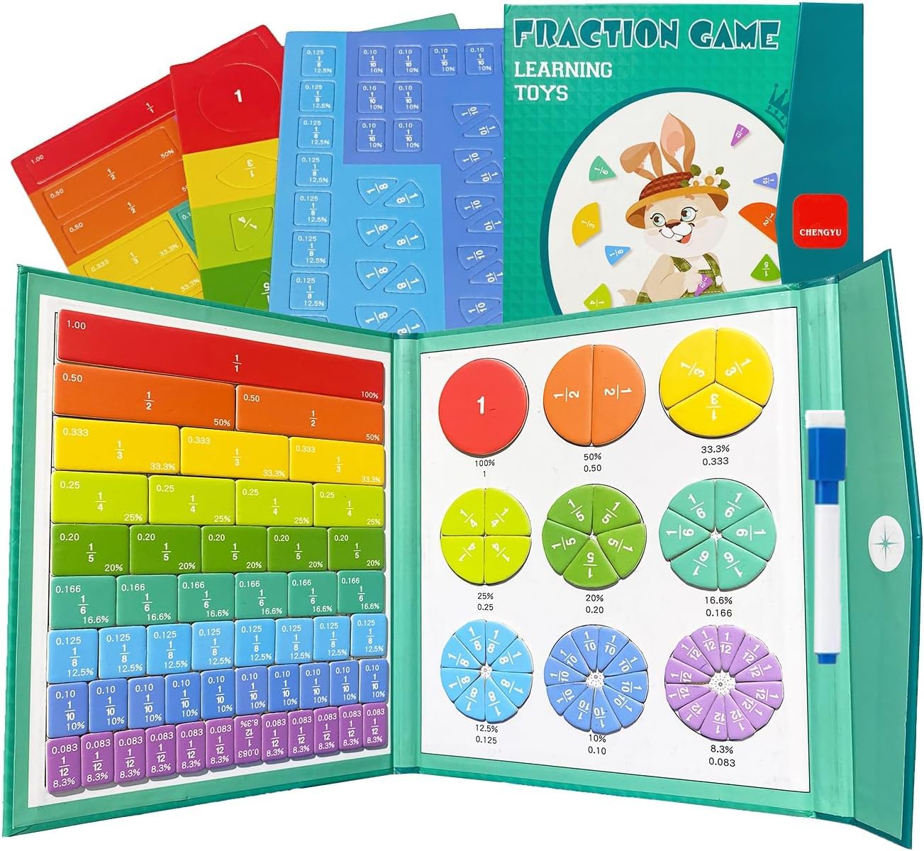 Magnetic Book Fraction Puzzle