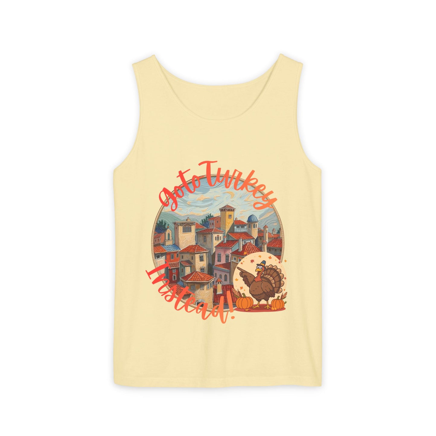 Thanksgiving Turkey Tank Top — Cute Vintage Village 'Gotta Turkey' Holiday Tank