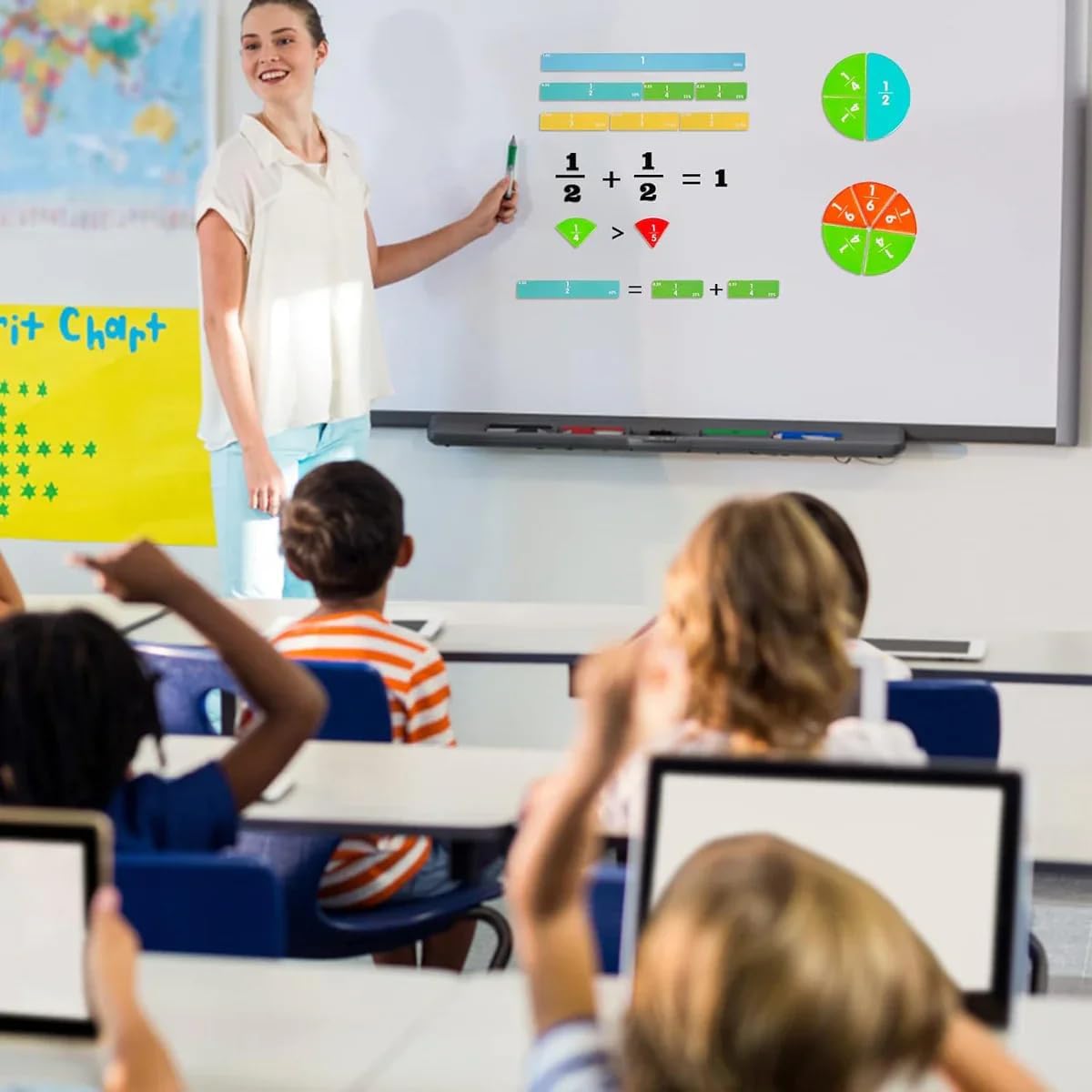 Magnetic Book Fraction Puzzle For Children - high-quality product