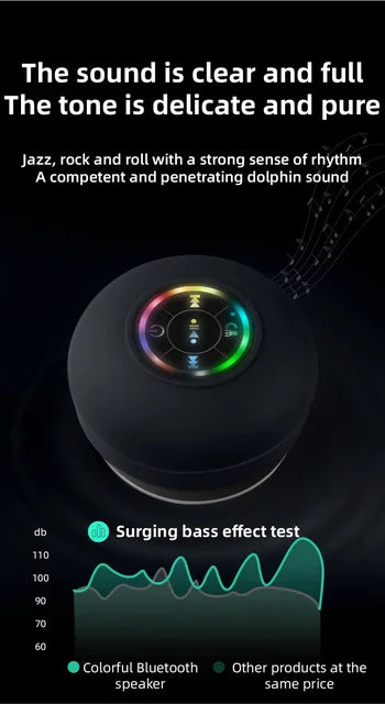 Suction Cup Waterproof Bluetooth Speaker