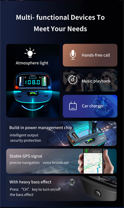 Bluetooth Modulator Car Charger